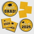 thumbnail image 4 of Graduation Party Plates and Napkins Gatherfun Graduation decorations class of 2025 Blue Disposable Paper Plates Luncheon Napkins Cocktail Napkins for Congrats Grad Party Decorations, Serve 50, 4 of 10