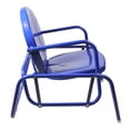 thumbnail image 4 of Northlight Outdoor Retro Metal Tulip Glider Patio Chair, Blue, 4 of 4