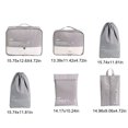 thumbnail image 3 of JilgTeok Packing Cubes For Travel, 6 Set Luggage Organizers With Shoe Bag, Electronics Bag, Cosmetics Bag, Compression Cells, Accessories Bags With Lightweight Fabric, 3 of 9
