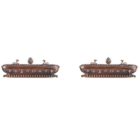 2X Tibet Incense Burner Antique Handmade Incense Stick Holder Teahouse Home Office Decoration Crafts Ornaments 3