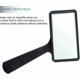 thumbnail image 3 of 10X Portable Magnifying Glass, Rectangular Magnifying Glass, Scratch Resistant Glass Lens for Elderly Reading, Hobby, Repair, Observation, 3 of 4