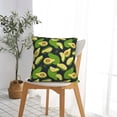 thumbnail image 5 of Honeii Fresh Avocado Print Throw Pillow, Square Decorative Pillow Forms Soft Fluffy Plump Pillow Decorative Pillow Inserts,Couch Pillows-24"x24", 5 of 7