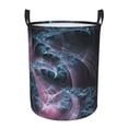 thumbnail image 1 of DouZhe Waterproof Collapsible Large Laundry Baskets, Fantasy Fractal Spiral Prints Circular Hamper with Handles, 1 of 6