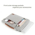 thumbnail image 5 of MOSISO 13.3" Laptop Sleeve Case for Macbook Air/Pro, Water Resistant Polyester Laptop Briefcase Handbag Notebook Case Cover for Surface Lenovo Dell HP ASUS Acer, Gray, 5 of 7