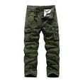 thumbnail image 2 of BUWTTED Men's Cargo Pants Camo Casual Work Military Tactical Pants, 2 of 4