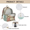 thumbnail image 4 of Pioneer Flower Backpack Backpack for School,Cute School Bag,Schoolbag with Adjustable Shoulder Straps & Padded Back,13.8"x11.4"x6", 4 of 5