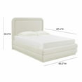 thumbnail image 5 of TOV Furniture Briella Velvet Upholstered Platform Bed, 5 of 6