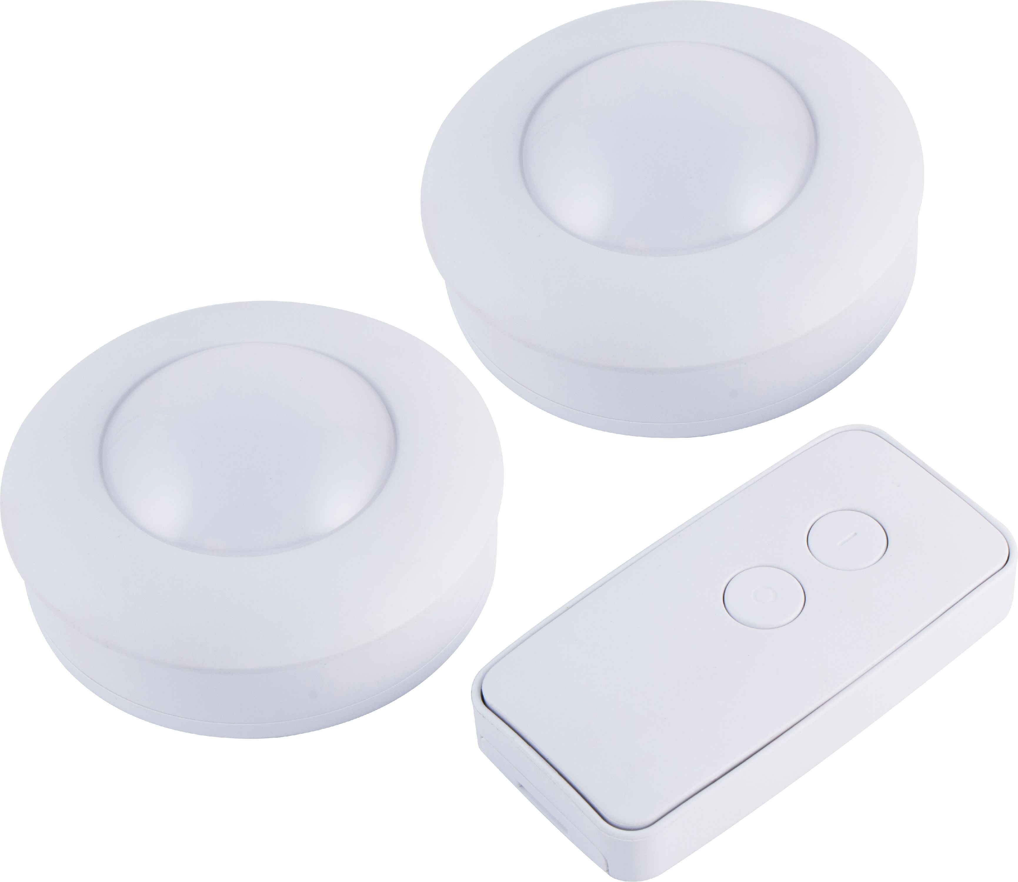 Brilliant Evolution BRRC113 Thin Wireless LED Puck Light 2-pack Stick on for sale online 