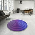 thumbnail image 3 of Ahgly Company Indoor Rectangle Patterned Purple Amethyst Purple Area Rugs, 8' x 10', 3 of 6