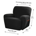 thumbnail image 6 of Zenna Home Pixel 4 Piece Recliner Stretch Furniture Cover/ Slipcover, 6 of 8