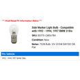thumbnail image 2 of Side Marker Light Bulb - Compatible with 1992 - 1994, 1997 BMW 318is 1993, 2 of 2