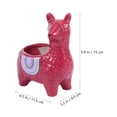 thumbnail image 3 of EeaseCA Cartoon Ceramic Plant Pot Succulent Plant Container Creative Alpaca Flower Pot, 3 of 8