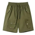 thumbnail image 6 of Mens Shorts - Men's Hiking Cargo Shorts Outdoor Summer Beach Shorts Gym Shorts Stretch Waist Athletic Gym Short Mens Gym Shorts with Pockets, 6 of 7
