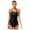 Black, variant on iEFiEL Womens Sequin Fringe Trim Tank Leotard Top Ballet Gymnastics Bodysuit Dancewear