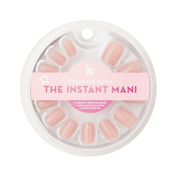 Olive & June Instant Mani Squoval Short Press-On Nails, HZ, Pink, 42 Ct