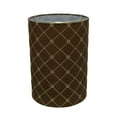 thumbnail image 5 of Aspen Creative 31265 Transitional Drum (Cylinder) Shaped Spider Construction Lamp Shade in Brown, 8" wide (8" x 8" x 11"), 5 of 5