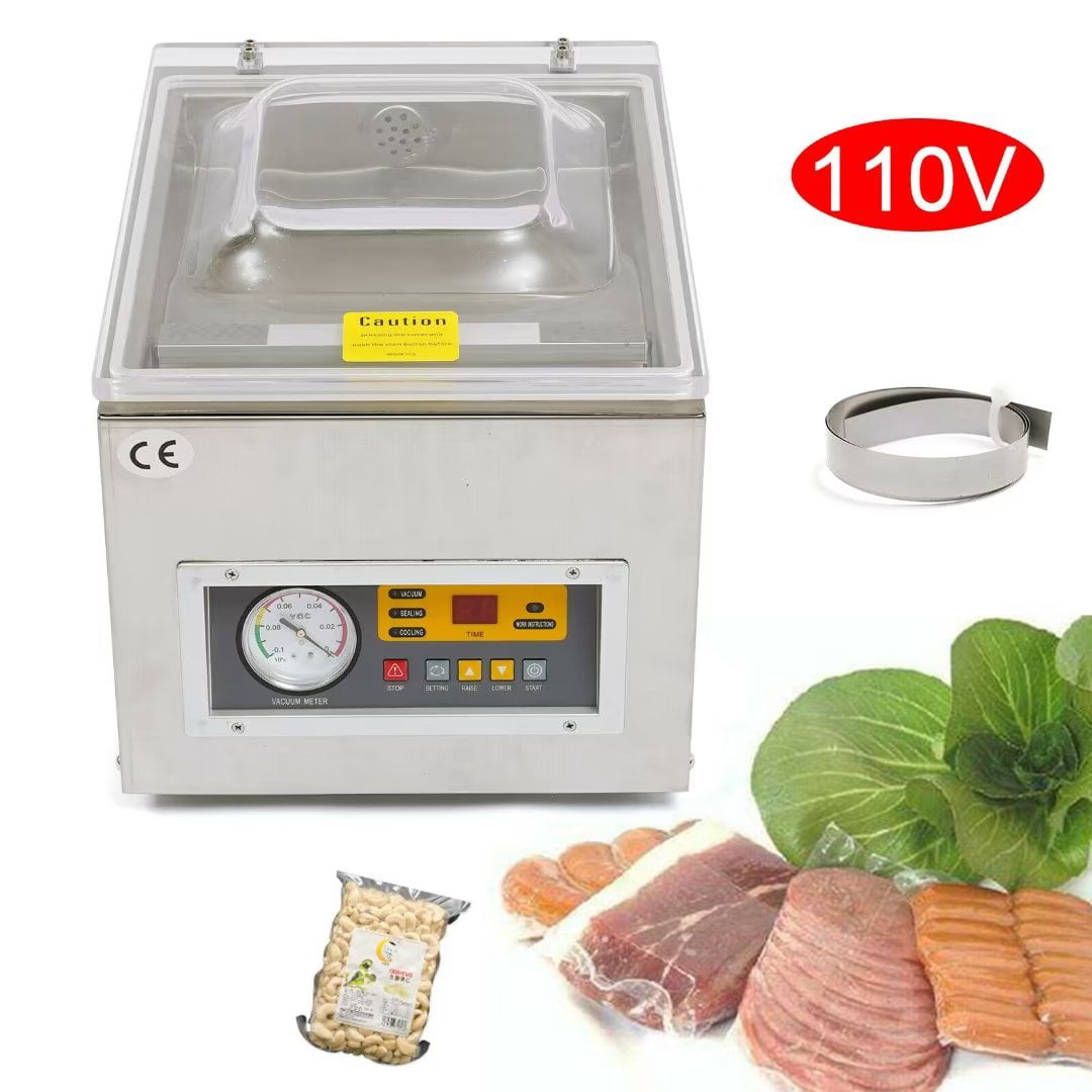 ANQIDI Commercial Chamber Vacuum Sealer Highly Efficient Food Packing  Machine Sealer 110V 