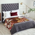 thumbnail image 5 of XMXT Flannel Warm Throw Blanket, Vintage Butterfly Floral Bedroom Decor Blankets for Bed Couch Living Room, 50 x 70 inches, 5 of 9