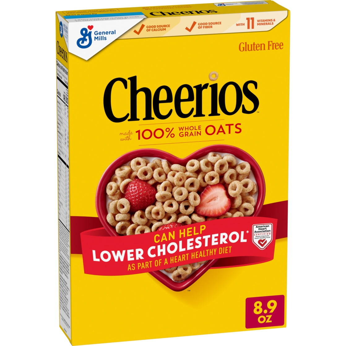 (12 pack) Cheerios, Heart Healthy Gluten Free Breakfast Cereal, 8.9 oz