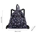 thumbnail image 2 of Drawstring Backpack String Bag Sackpack Water Resistant Foldable Portable Sports Gym Sack for Outdoor Shopping Beach Swiming Travel, 2 of 9
