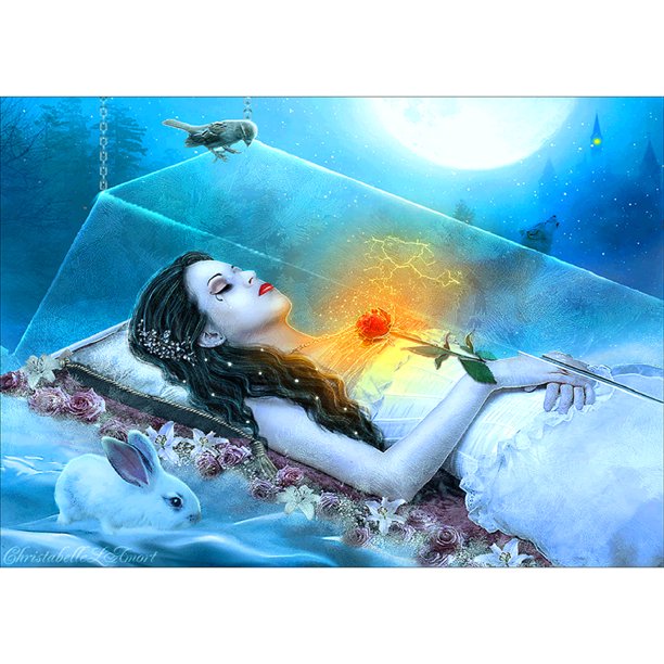 Taladro diamante pintura (DE8692) 5D DIY completo hielo belleza bordado mosaico artesanía Kit 40x50cm FLhrweasw Nuevo