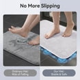 thumbnail image 5 of Asoricing Non Slip Shower Mat, 27.56x15.75 In Bathtub Mat, Strong Suction Cups, Soft Texture, Quick-Dry Drain Holes, White, 5 of 8