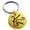 Gold, variant on Stainless Steel Reiki Shanti Peace Engraved Small Medallion Circle Charm Keyring Celtic 25mm