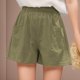 thumbnail image 3 of MKLEKYY Pantalones Cortos Anchos, Casuales, de Cintura Alta, Holgados y Finos para Mujer, 3 of 4