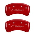 thumbnail image 4 of MGP Caliper Covers 12162SCLSRD Classic Challenger Logo Red Powder Coat Set of 4, 4 of 4