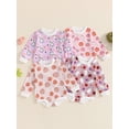 thumbnail image 4 of Aojekbee Baby Girls Halloween Casual Romper Long Sleeve O Neck Ghost/Pumpkin Print Romper, 4 of 10