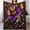 Purple flower, butterflies 30"x40" 1, variant on GXFC Popcorn, winter sofa dormitory home decoration, must-have travel product. Size is 30x40 inches.