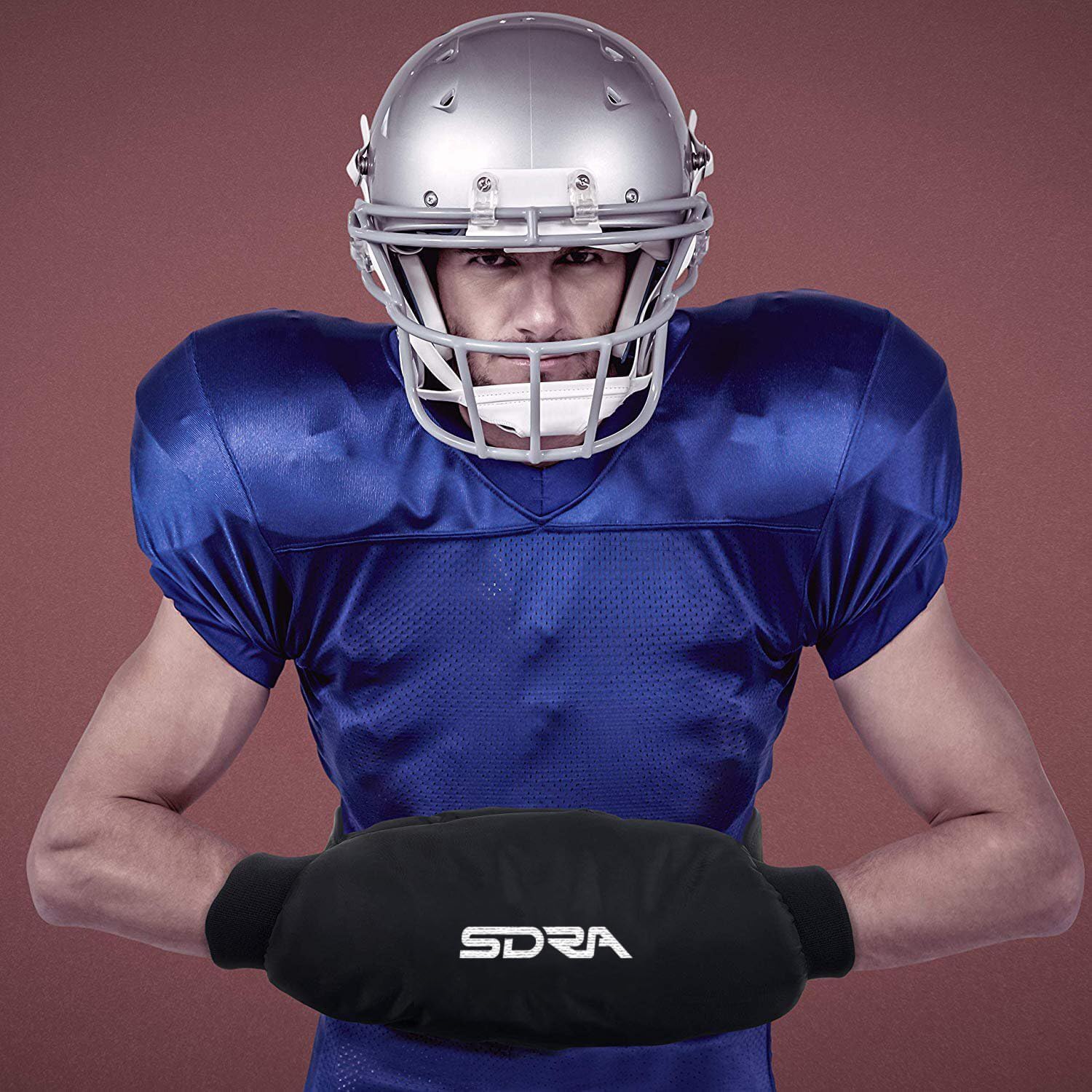 Suddora Black Football Quarterback Bundle - Hand Warmer And Towel For Sports, Moisture Wicking, Angled Cuffs