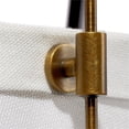 thumbnail image 6 of Jamie Young Co California 1-Light Metal & Linen Wall Sconce in Brass/Off White, 6 of 9