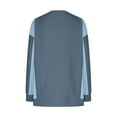 thumbnail image 7 of biudgviw Sweatshirt for Women Casual Loose Long Sleeve Round Neck Oversized Tops Color Block Fall Fashion Clothes, 7 of 7