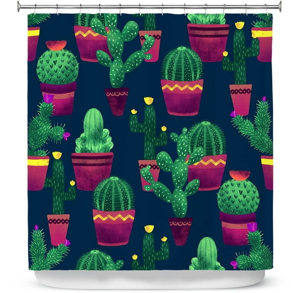 Shower Curtains 70" x 73" from DiaNoche Designs by Noonday Design - Cacti