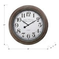 thumbnail image 4 of Monarch Specialties I 9049 - Clocks, 20" Round, Wall Clock, Antique Brown, Transitional, 4 of 4