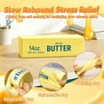 thumbnail image 2 of 14oz Giant Butter Squishy Stick - Jumbo Squishy Butter Toy for Adults Stress Relief - Big Butter Squishy 14 oz Slow Rising Sensory Stress Ball - 10 Inch Large Butter Squishy for Anxiety, 2 of 5