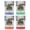 Multicolor (4-Pack), variant on Barcelona Spain Vintage Design Souvenir 2 oz Square Shot Glass – Blue