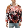 thumbnail image 2 of My Hero Academia Zip Up Hoodies Unisex Realistic 3D Print Sweatshirt Long Sleeve Hooded Jacket Coat XL, 2 of 8