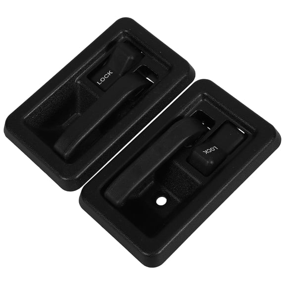GETAJGHSD Interior Door Handle Black ABS 1 Pair, 4.3 x 2.7 x 0.7 Inch