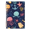 thumbnail image 7 of FORMRS 1-Subject Spiral Notebook 8" x 5" College Ruled 60 Refillable Sheet, 2 Pack, Red Jellyfish, 7 of 7