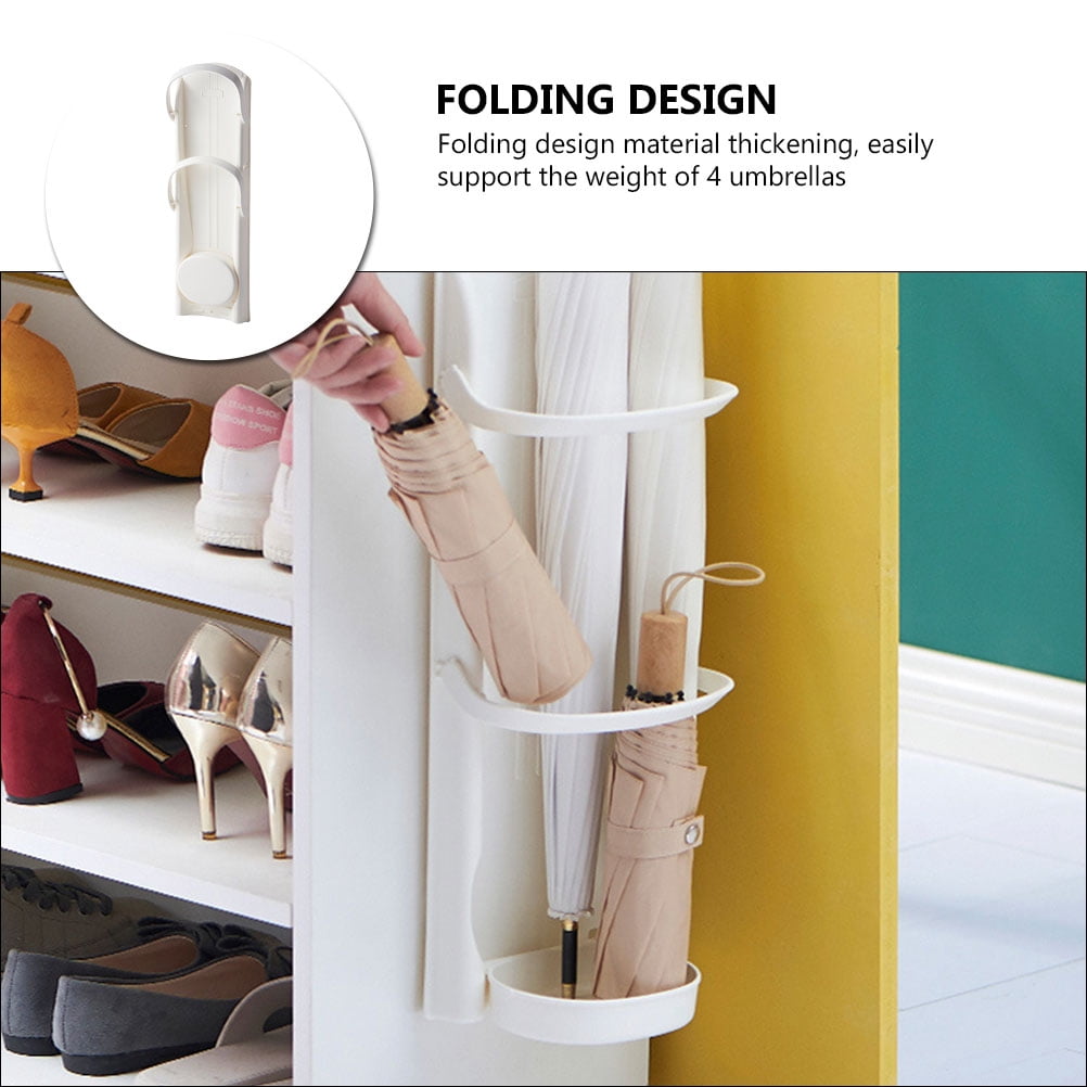 UPOUART Foldable Umbrella Stand Holder, ABS Material, Lightweight Indoor Use, Space-Saving Design for Home and Office