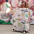 thumbnail image 5 of Travel Luggage Cover Suitcase Protector Fits 18-32 Inch Luggage Wheel Covers Patterned Travel Related Items Flower Luggage Protector Elastic Luggage Anti-scratch Suitcase Cover L, 5 of 6