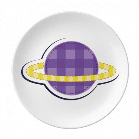 

Universe And Alien Saturn Plate Decorative Porcelain Salver Tableware Dinner Dish