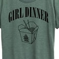 thumbnail image 3 of Instant Message - Girl Dinner Chinese Takeout - Women's Short Sleeve Graphic T-Shirt, 3 of 6