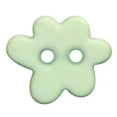 thumbnail image 1 of La Vogue 2‑Hole Button, Green, 15 mm — Sew‑On Craft & Apparel Notion, 1 of 2