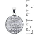 thumbnail image 3 of Men's Stainless Steel Iced CZ Last Supper Medallion Pendant, 24" Box Chain Necklace SCP 5019 S, 3 of 3