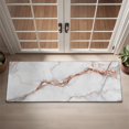 thumbnail image 2 of White Gray Rose Gold Marble Pattern Door Rugs,Washable Non Slip Door Mats Indoor,Decorative Door Mats,Entry Mat Indoor for Entrance,Bedroom,Kitchen,Bathroom,16"x47", 2 of 6