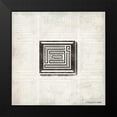 thumbnail image 2 of OnRei 20x20 Black Modern Framed Museum Art Print Titled - GEO B, 2 of 5