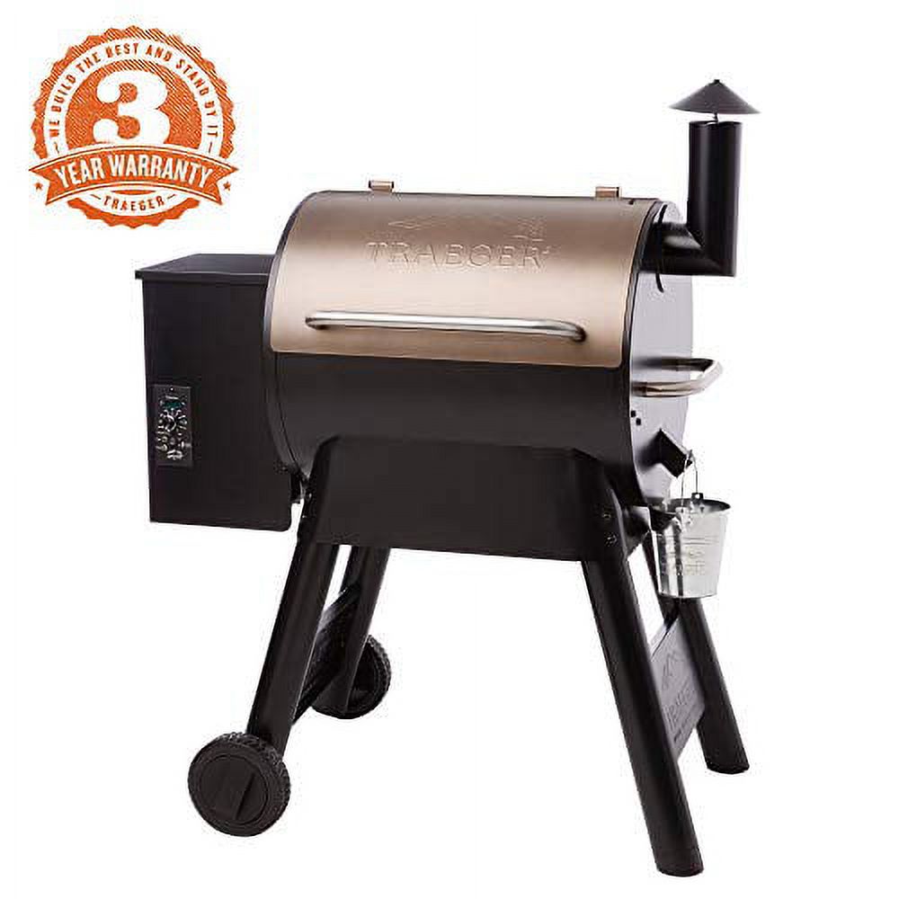 Traeger Grills Pro Series 22 Pellet Grill & Smoker | Bronze, Gen I, 572 Sq.  In. Capacity | TFB57PZBO model - Walmart.com